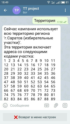 Территория опроса